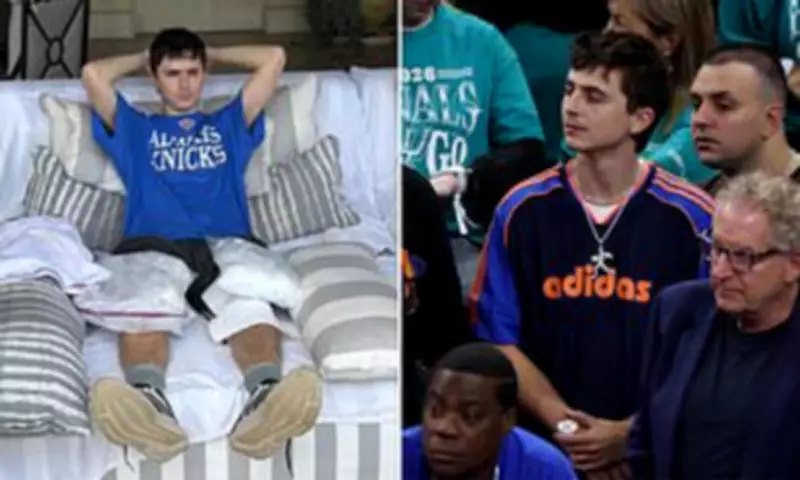 Timothée Chalamet Ices Knees After Knicks' Dramatic NBA Finals Win