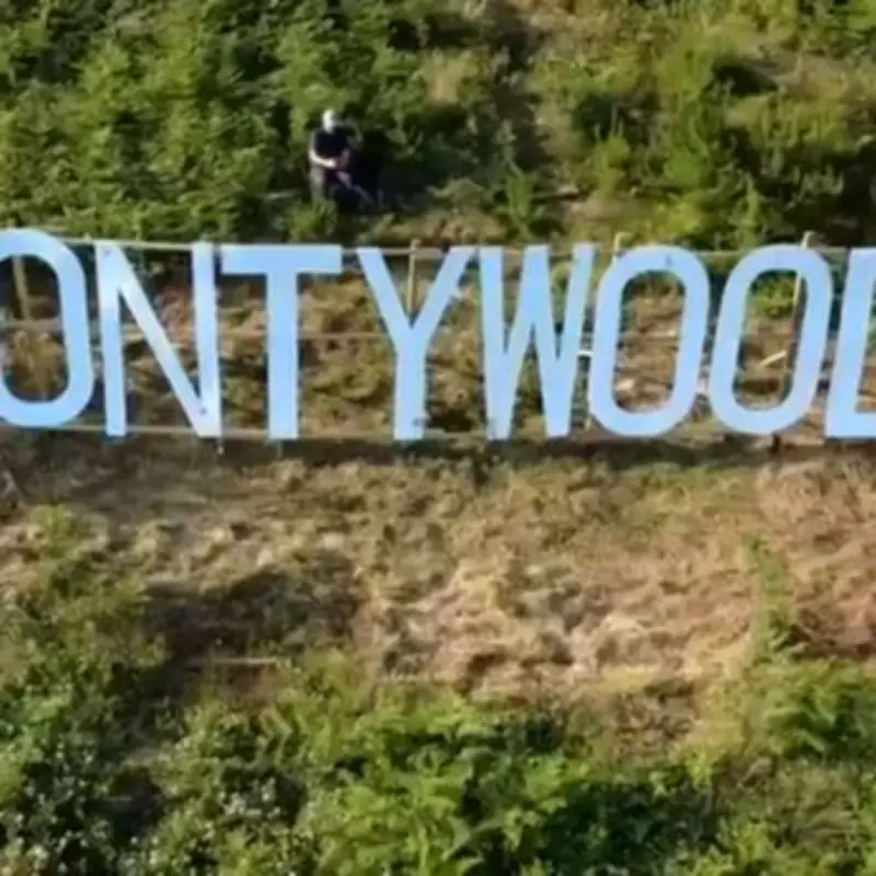 Tiny Welsh Village Erects Its Own Hollywood Sign, Attracting Tourists
