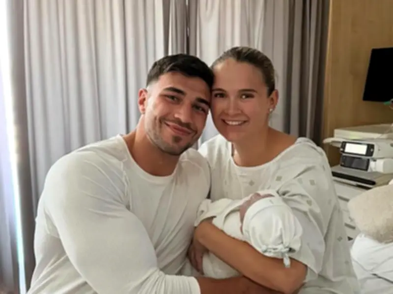 Tommy Fury and Molly-Mae Reveal Baby Name Midas on Fight Shorts