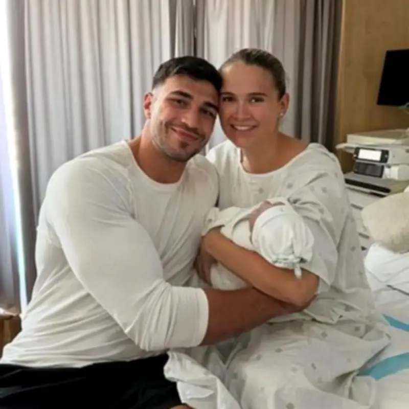 Tommy Fury Reveals Baby Son's Name Midas at Manchester Fight
