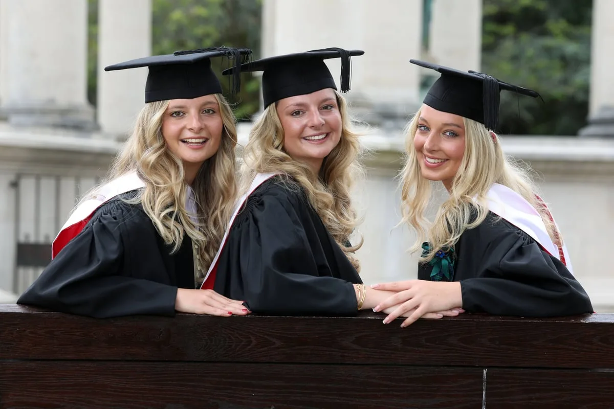 Triplets Graduate Together From Cardiff University