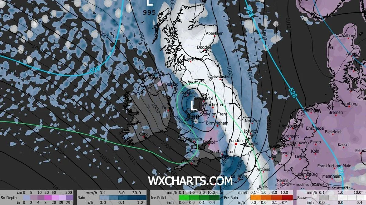 'Troll of Trondheim' Returns: 540-Mile Snow Wall Forecast to Hit UK