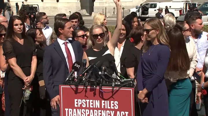 Trump Accused of Drowning Out Epstein Victims with Military Flyover