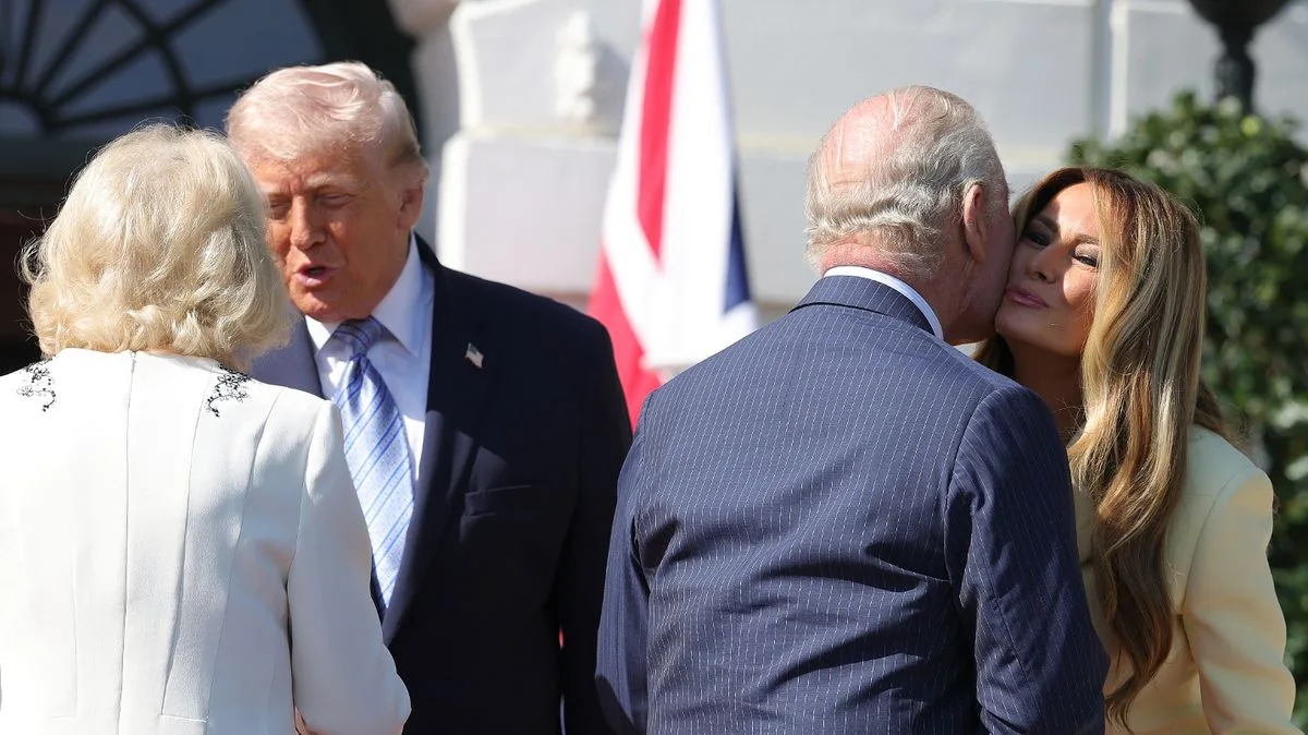 Trump and Melania Skip Bowing to King Charles During US Visit