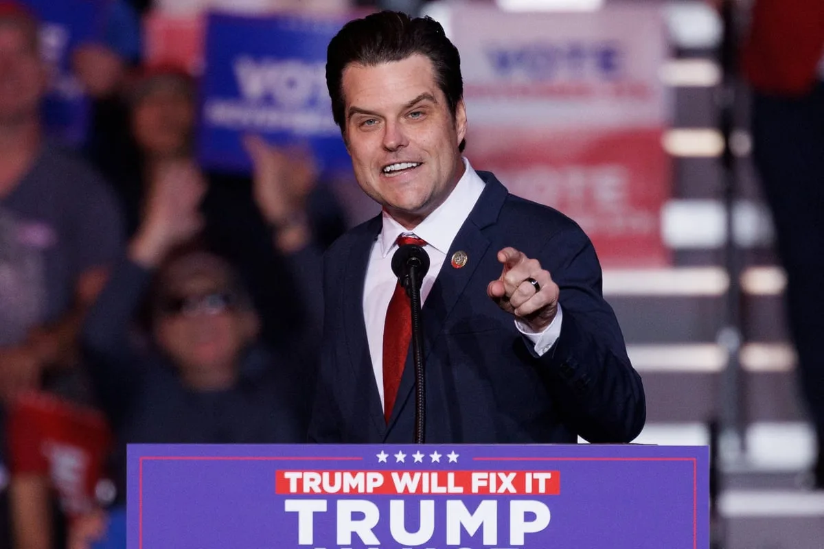 Trump Appoints Controversial MAGA Ally Matt Gaetz as Attorney General