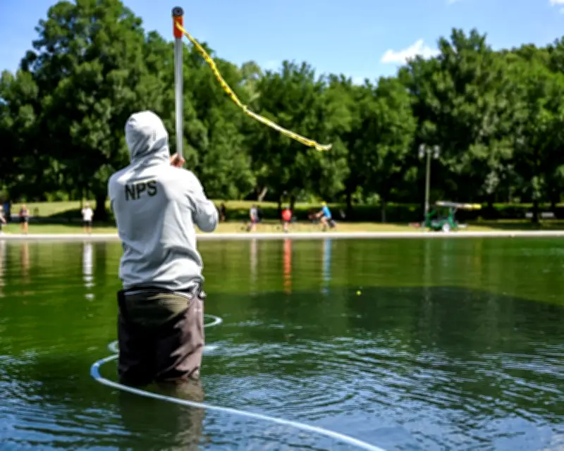 Trump blames vandalism for DC reflecting pool algae without evidence