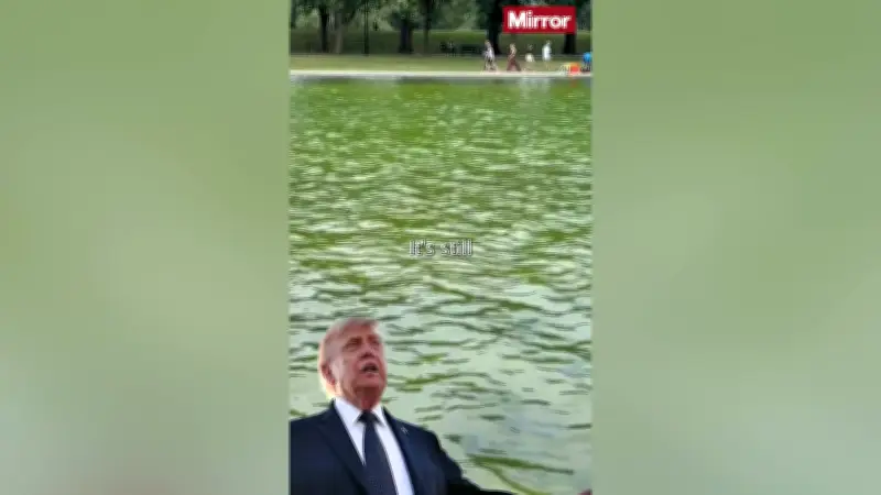Trump blames vandals for $14m Lincoln Memorial reflecting pool fiasco