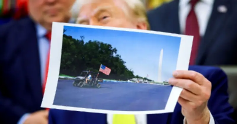 Trump Blames Vandals for Reflecting Pool Damage as Olympian Arrested