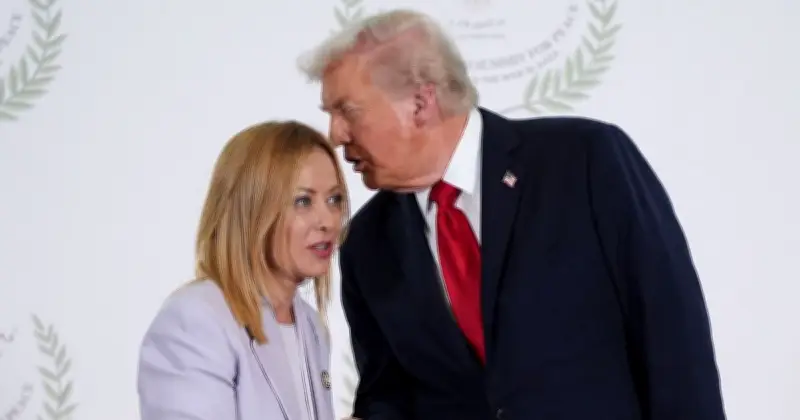 Trump Claims Meloni Begged for Photo, Italy Fires Back in Heated Row