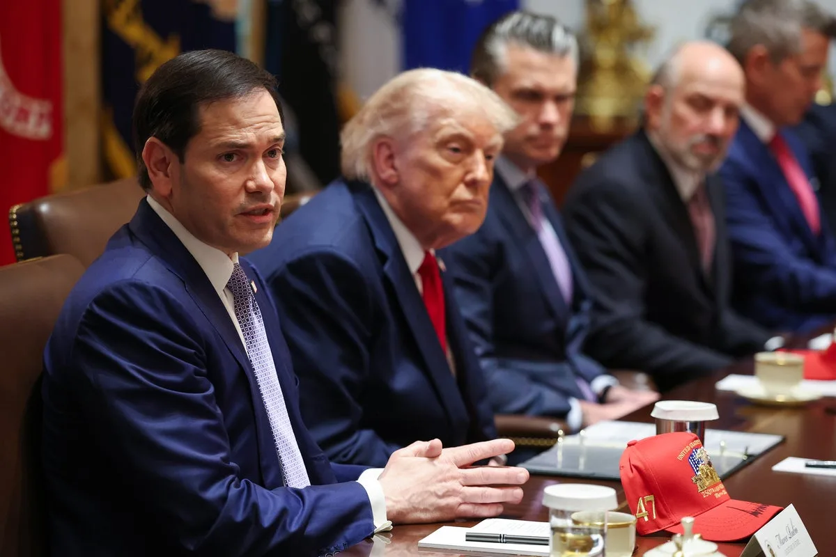 Trump Praises Hegseth’s Biceps and ‘War’ Role at Cabinet Meeting