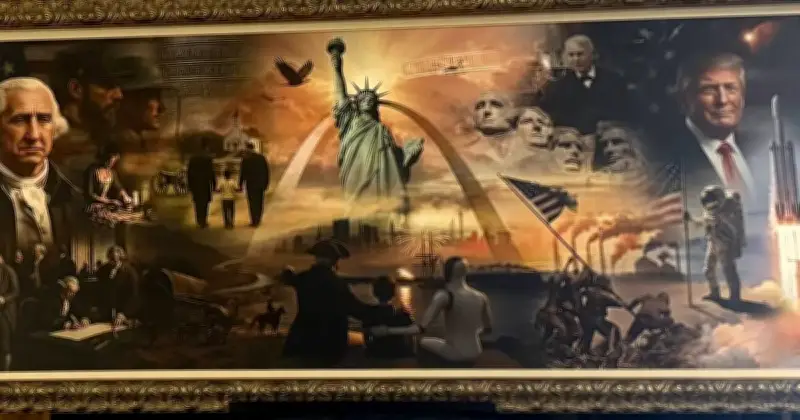 Trump Shares AI Image of Robot, Pilgrim Ahead of US 250th Anniversary