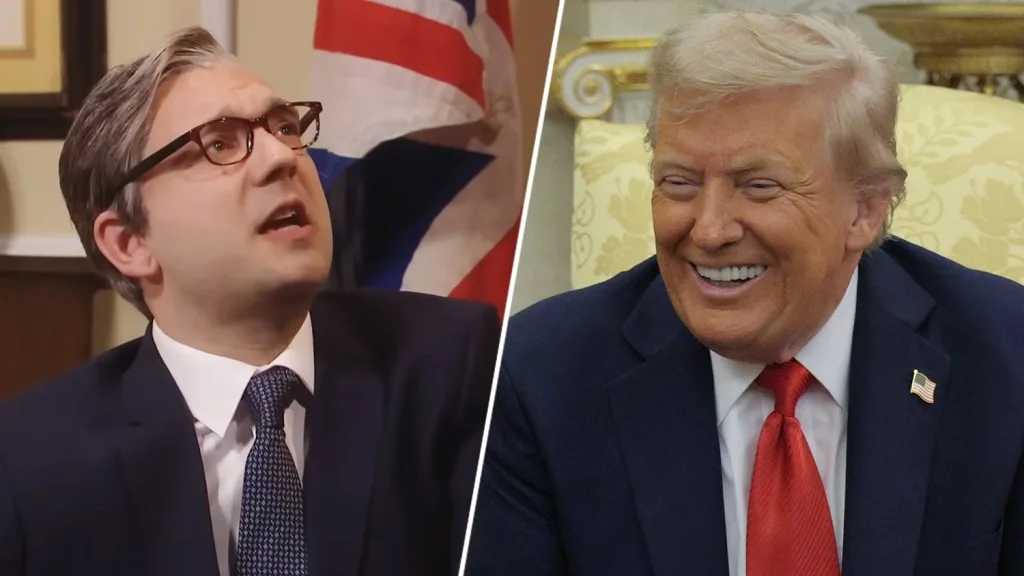 Trump Shares 'SNL UK' Skit Mocking Starmer on Truth Social