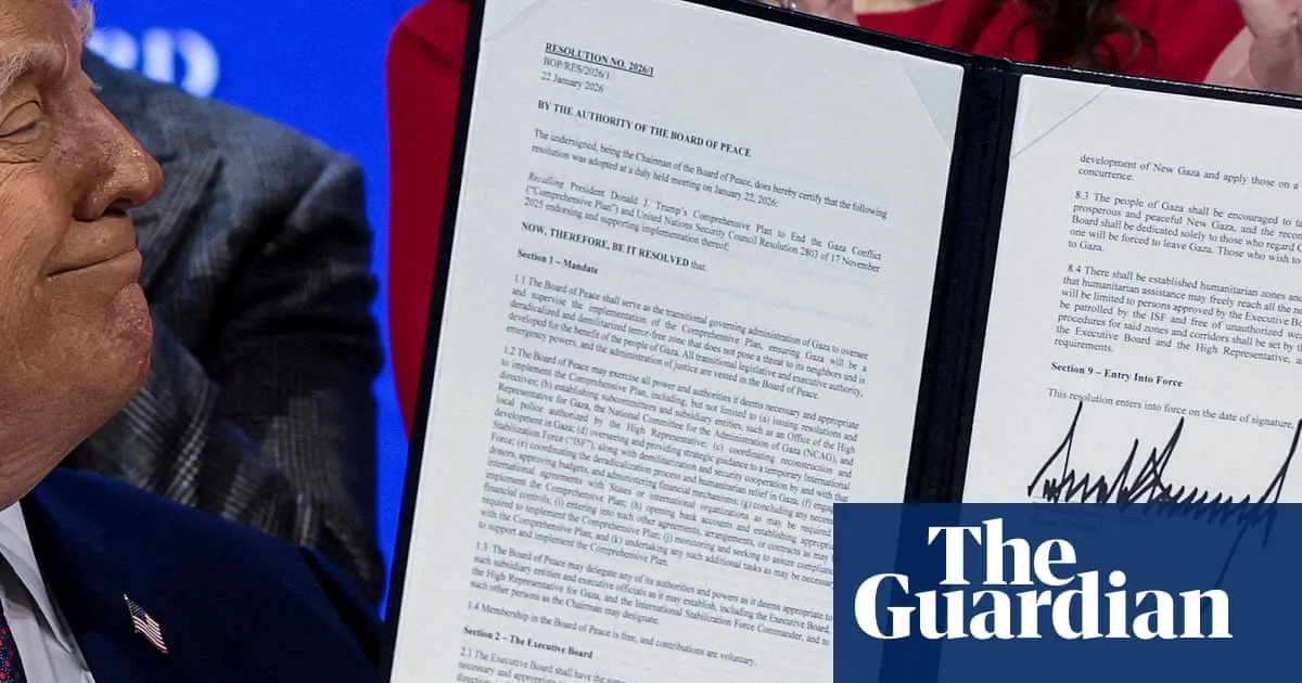 Trump's Board of Peace Logo Sparks Controversy