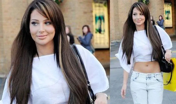 Tulisa Contostavlos Shows Off Toned Midriff in Denim Shorts