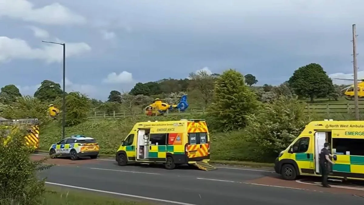 Two Five-Year-Olds Critical After A59 Horror Crash