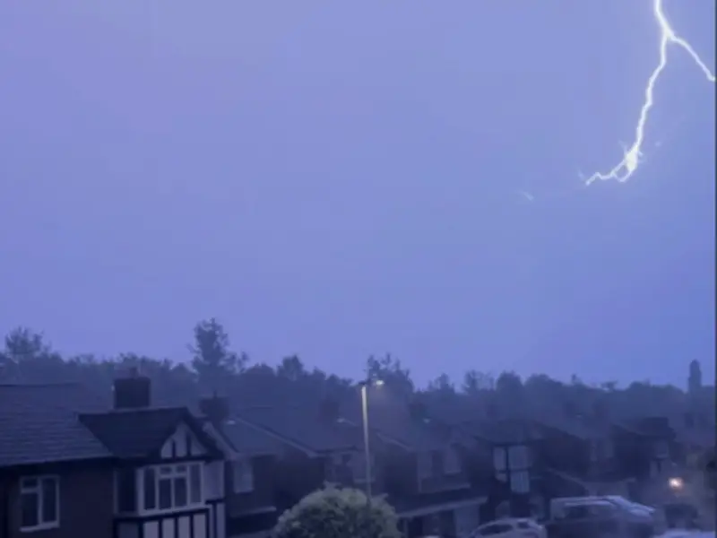 Two Houses in East Sussex Set Alight After Being Struck by Lightning