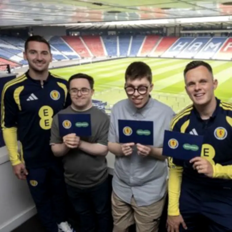 Two Lucky Fans Surprise Scotland Squad at Hampden Before World Cup