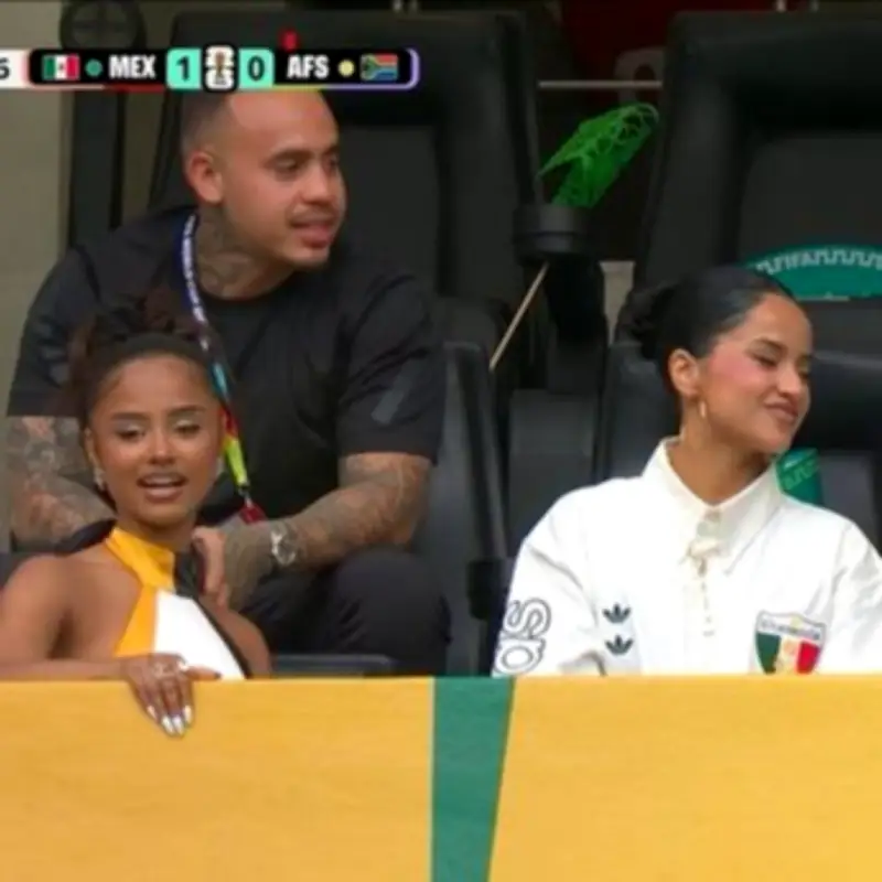 Tyla and Becky G Spotted Smiling Together at World Cup Opening Match