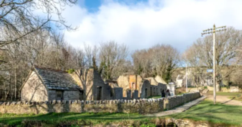 UK Ghost Town Frozen in Time: Abandoned Church, School, and Cottages