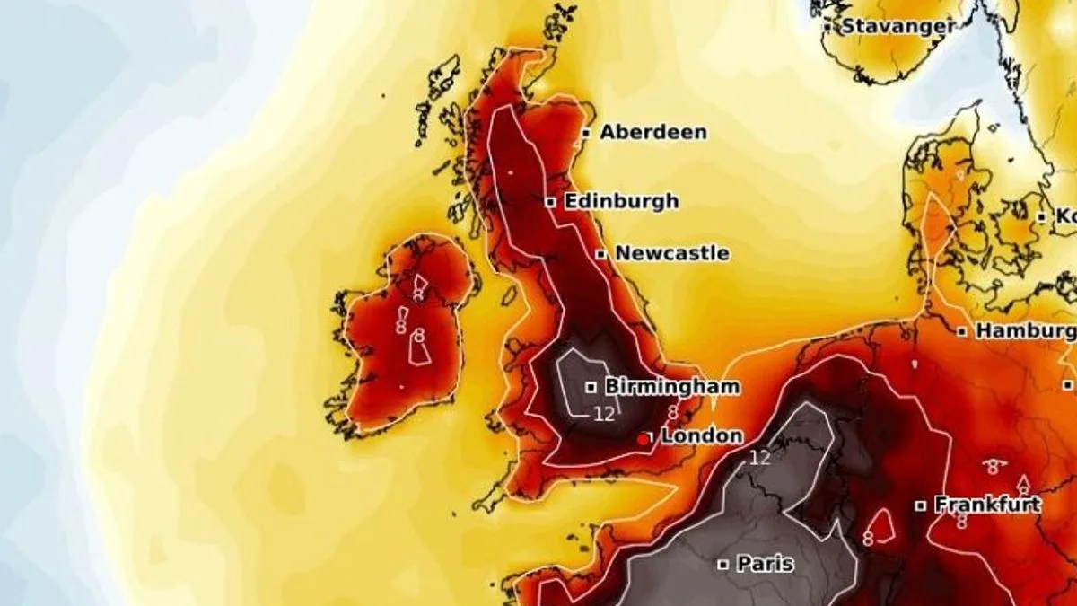 UK Heatwave: 34C Scorcher Set to Peak on Tuesday