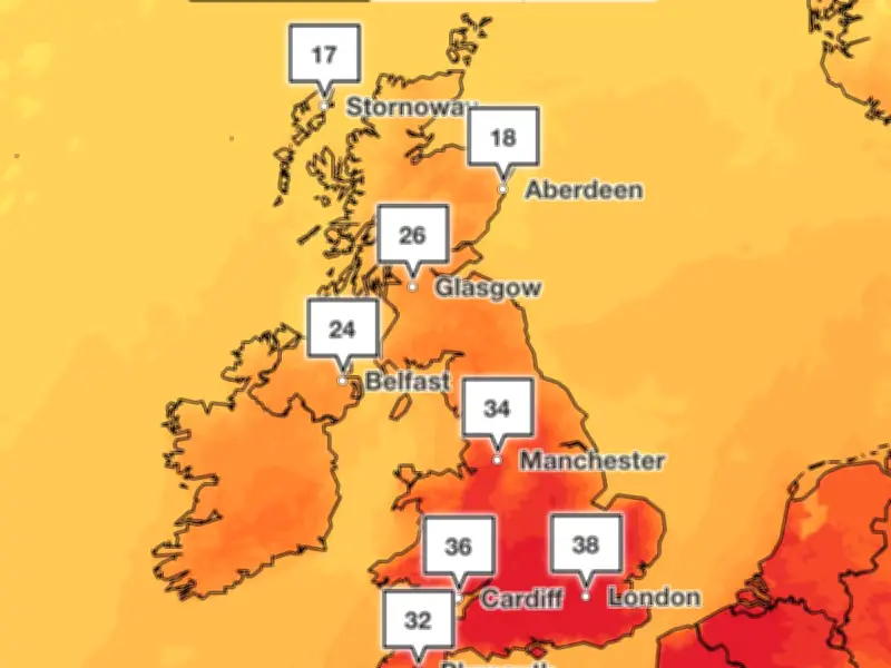 UK Heatwave: Humidity 'Heat Dome' Could Push Temperatures Above 43C