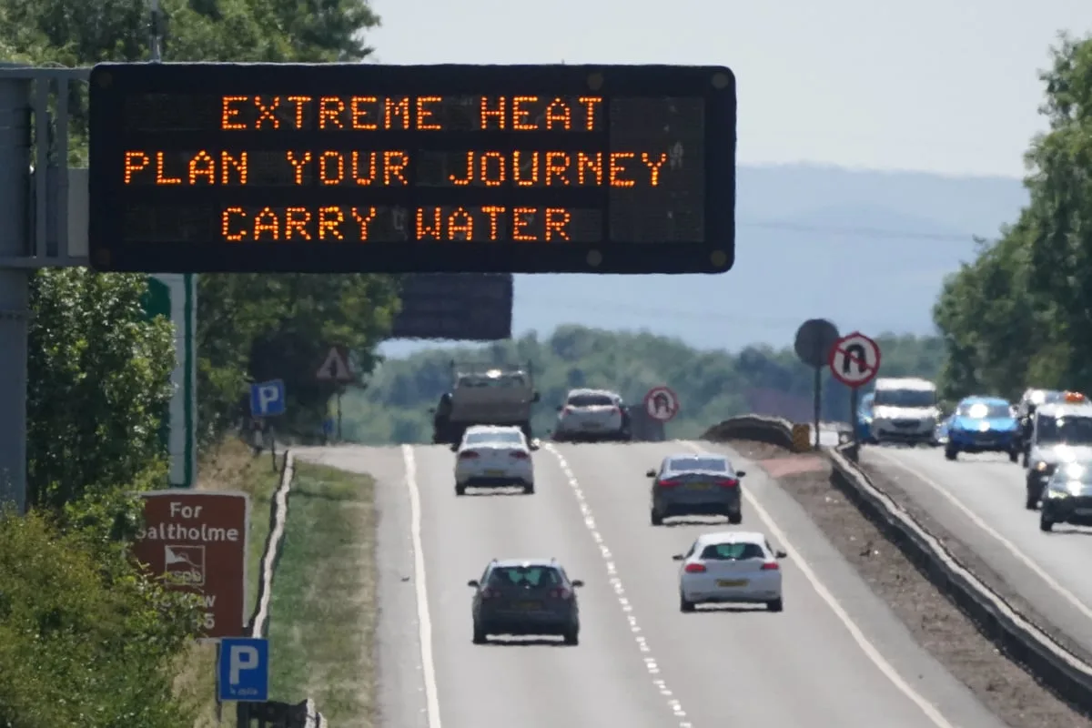 Heatwave Warning: Melting Roads and Tyre Blowout Risk as UK Bakes