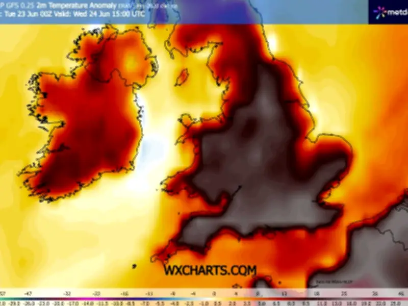 UK Weather: 24 Counties Forecast to Hit 40C as Heatwave Intensifies