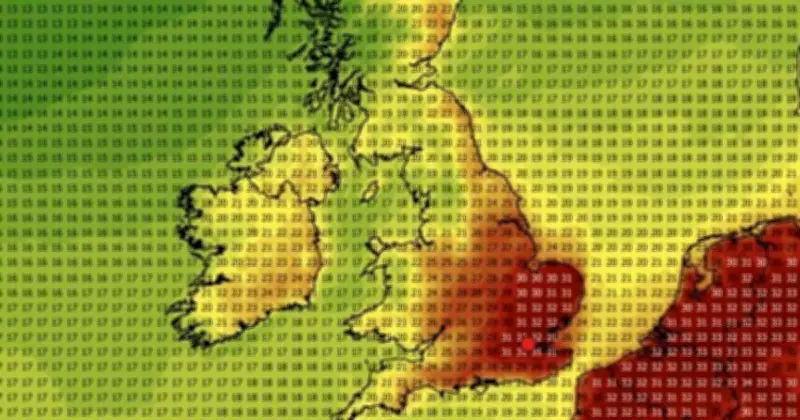 UK Weather Maps Turn Volcanic Red: 19 Hottest Areas in July