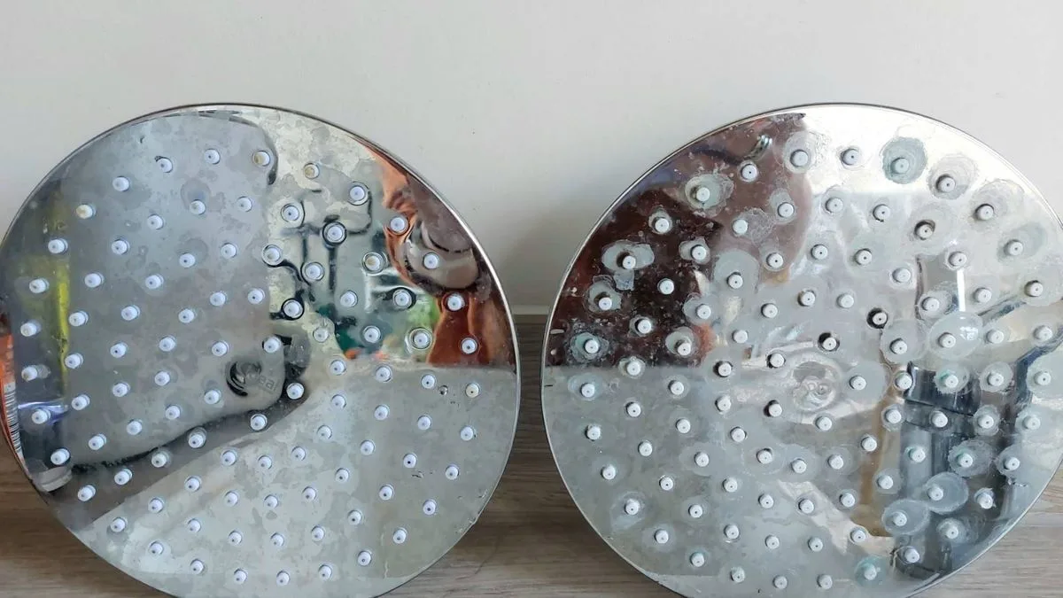 Astonish Beats Viakal in Limescale Removal Test on Shower Heads