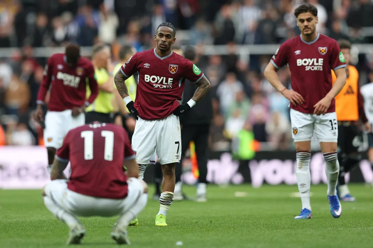 West Ham On Brink Of Relegation After Newcastle Loss