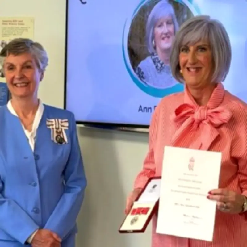West Lothian Woman Receives British Empire Medal for Charity Work