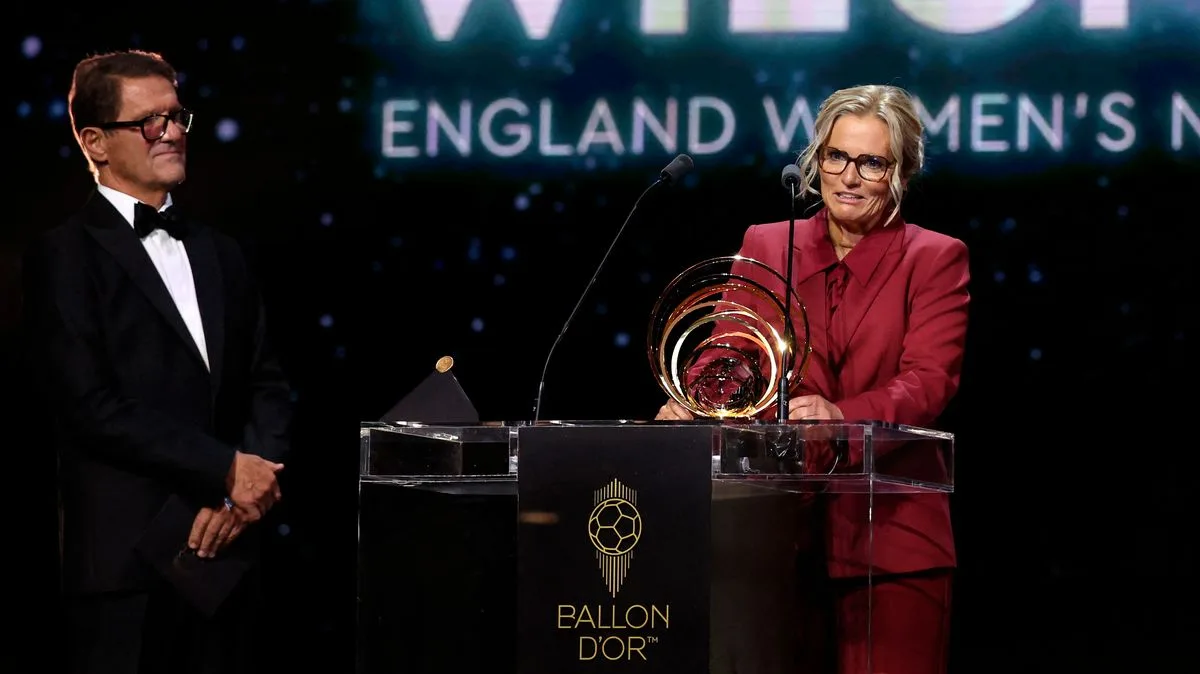 Capello Embarrasses Himself by Misnaming Wiegman at Ballon d'Or