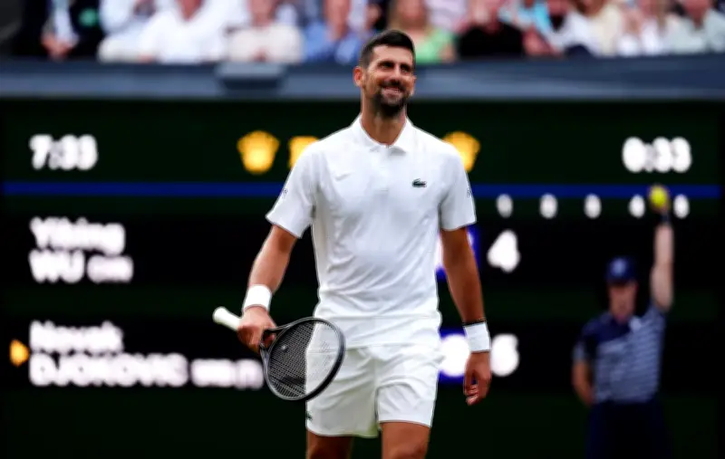 Wimbledon 2026: Novak Djokovic Takes First Set Against Yibing Wu