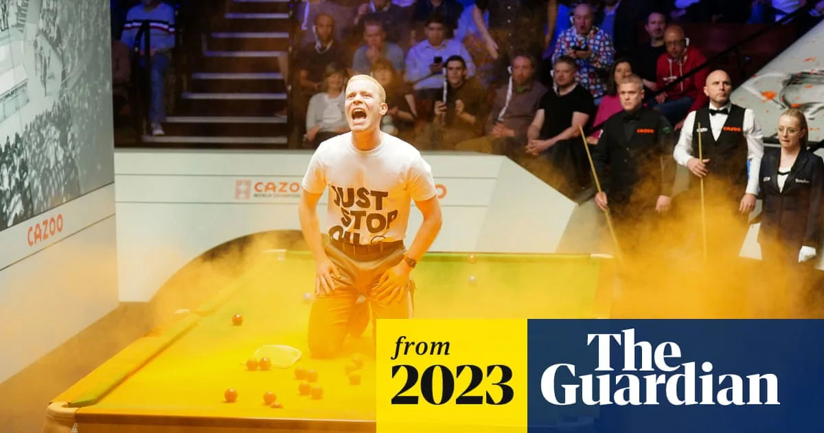 World Snooker Championship Disrupted by Just Stop Oil Protesters in Sheffield