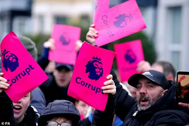 Everton Fans Protest Premier League's 10-Point Deduction at Goodison Park