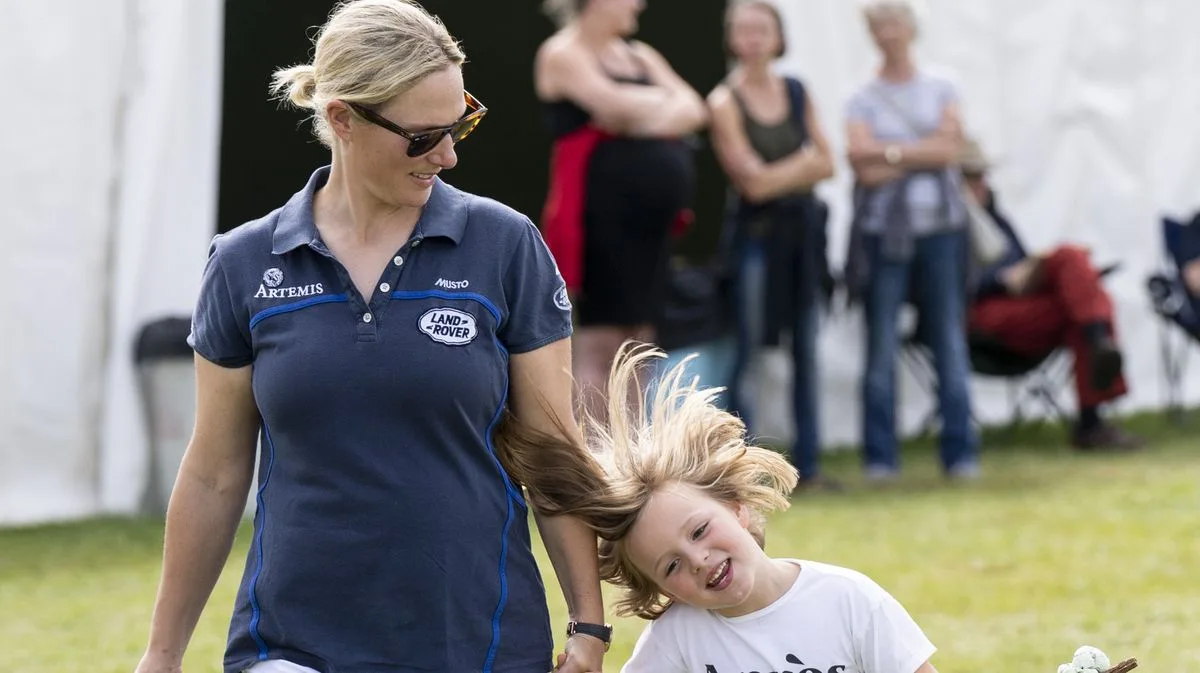 Zara Tindall and Daughter Mia Enjoy Ice Cream at Dressage Event