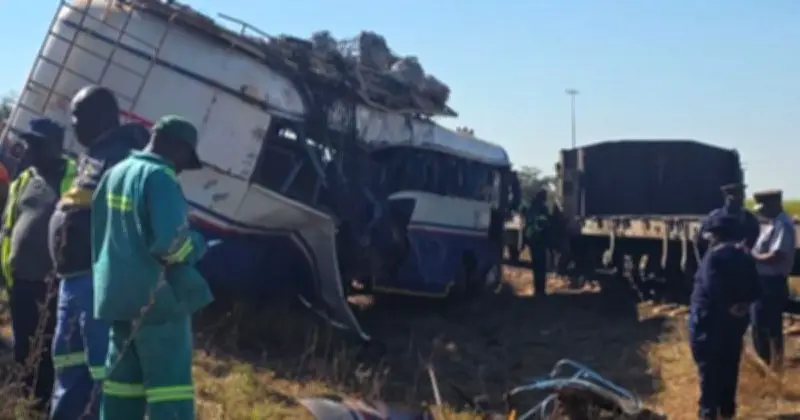 Zimbabwe Bus-Train Crash Kills Nine Including Two Children