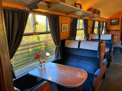 1950s Train Carriage Restaurant Near Harry Potter Viaduct in Scotland