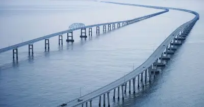 Drivers Fear 17-Mile Chesapeake Bay Bridge-Tunnel, Pay £30 for Crossing Service