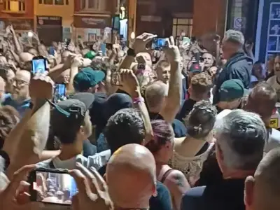 Dropkick Murphys Play Street Gig After Late Arrival Due to Cancelled Flights