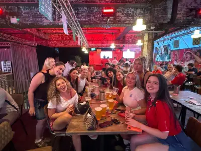 England fans soak up World Cup atmosphere at Freight Island with Wes Brown