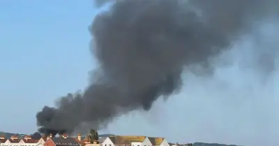 Huge Fire Erupts in Rhyl, Thick Black Smoke Seen for Miles