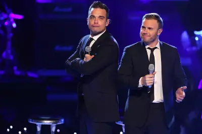 Robbie Williams and Gary Barlow Reunite On Stage at Lulu Concert