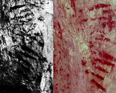 Striped rock dismissed as natural in 1928 reclassified as UK's oldest cave art