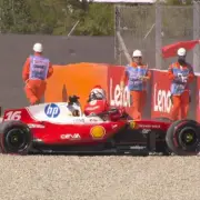 Barcelona GP Qualifying Suspended After Charles Leclerc's High-Speed Ferrari Crash