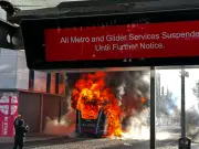 Belfast Bus Set Ablaze Amid Anti-Immigration Protest After Knife Attack