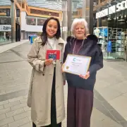 Blackburn Volunteer Liz Connolly Wins Award from The Centre, Livingston