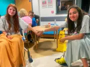 Brave schoolgirl, 12, saves friend's life after three girls swept out to sea