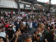 Chaos Erupts in Manchester Fanzone as Kane Scores England's First World Cup Goal