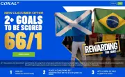 Coral World Cup Offer: 66/1 on Two or More Goals in Scotland vs Brazil